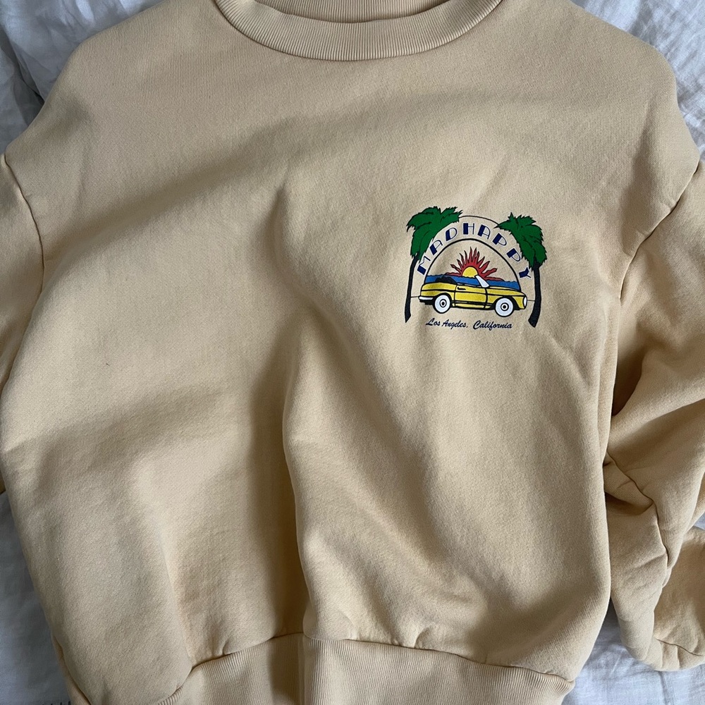 Sold out Madhappy summer collection sweatshirt, XS